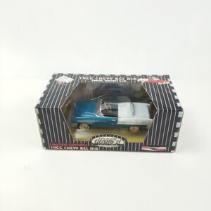 Vintage 1955 Chevy Bel Air Gearbox Pedal Car Diecast Limited Edition Blue White